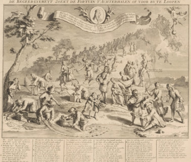 Greed tries to overtake Fortune, 1720, Desire seeks to catch up with or bypass Fortune, The Great