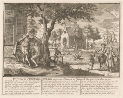 Frederik Hendrik grants mercy to the naked actionists, 1720, The resurrected Frederik Hendrik
