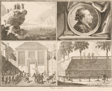 Four illustrations from Basedow's Elementarwerk, print, book illustration, With caption: Tab. LXXX