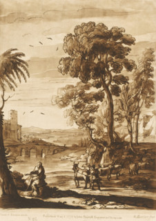 Landscape with Apollo and Mercury driving away the flock of Admetus, Liber Veritatis. Or a
