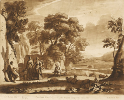 Landscape with the Judgment of Paris, Prints after drawings by Claude Lorrain, Liber Veritatis. Or