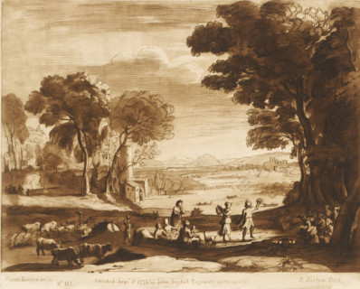 Landscape with the marriage of Isaac and Rebekah, Liber Veritatis. Or a Collection of Two Hundred