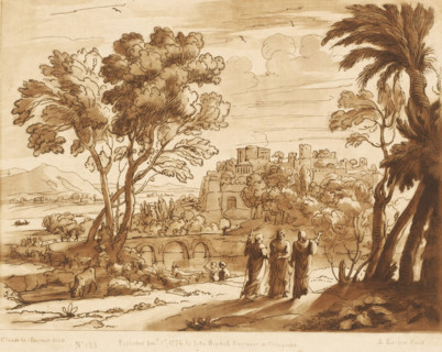 Landscape with Christ and the disciples at Emmaus, Prints after drawings by Claude Lorrain, Liber