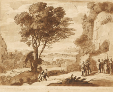 Landscape with David at the Cave of Adullam, Liber Veritatis. Or a Collection of Two Hundred