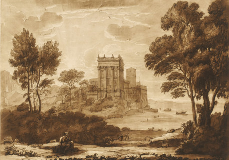 Landscape with Psyche at the Palace of Amor, Prints after drawings by Claude Lorrain, Liber