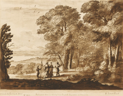 Landscape with Cephalus and Procris, Liber Veritatis. Or a Collection of Two Hundred Prints, after