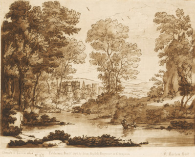 Landscape with Psyche saved from drowning, Liber Veritatis. Or a Collection of Two Hundred Prints,