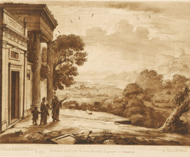 Landscape with Abraham rejecting Hagar and Ishmael, Liber Veritatis. Or a Collection of Two Hundred