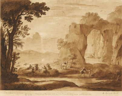 Coastal view with Pegasus, Perseus and the origins of coral, Liber Veritatis. Or a Collection of