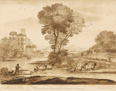 Landscape with Jacob's journey to Canaan, Liber Veritatis. Or a Collection of Two Hundred Prints,