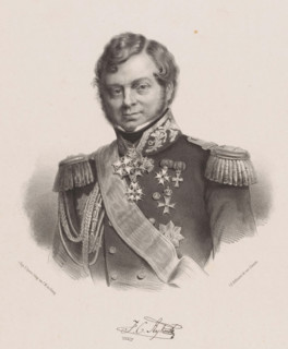 Portrait of Julius Constantijn Rijk, print, Below the portrait the signature of the sitter.,