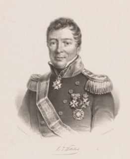 Portrait of Constantijn Johan Wolterbeek, print, Below the portrait the signature of the sitter.,