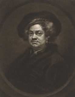 Portrait of John Pine, print, printmaker: James McArdell, London, after painting by William