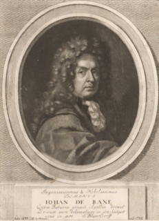 Portrait of Jan de Baen, print, printmaker: Samuel Blesendorf, 1643 - 1706, paper, engraving,