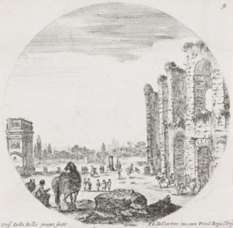 Landscape with the Colosseum and the Arch of Constantine, Landscapes and ruins in Rome, Paysages et