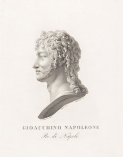 Gioacchino Napoleone, Portrait bust of Joachim Murat, print, Portrait bust of Joachim Murat by the