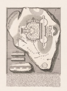 Nymphaeum of Nero in Rome, Le Antichità Romane, Archaeological finds in and around Rome, print,