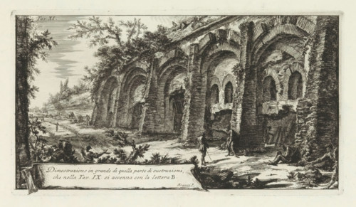 Structure with arches in the Alban Hills, Dimostrazione in grande di quella parte di sustruzion,