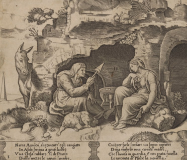 Lucius listens to the story of Amor and Psyche, Story of Amor and Psyche, print, Series number, 1,