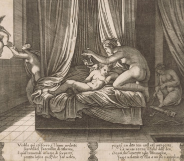 Psyche and the Sleeping Cupid, Story of Cupid and Psyche, print, Series number, 13, 32, Three