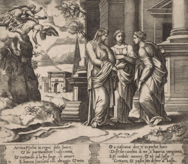 Psyche reports to her sisters, Story of Cupid and Psyche, print, Series number, 15, 32, Psyche