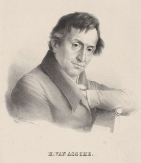 H. van Assche, Portrait of Henri van Assche, print, printmaker: Eugène Verboeckhoven, printer