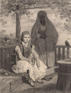 Halil-Bey, fils du Caïmakan de Sinope, Portrait of Halil-Bey in Albanian costume, print, Series