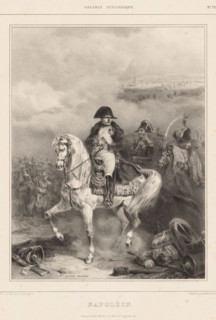 Napoleon Bonaparte I on horseback on the battlefield, Napoléon, Picturesque scenes, Galerie