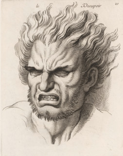 Le désespoir, Despair, print, book illustration, Series number, 20, printmaker: Jean Audran, Paris,
