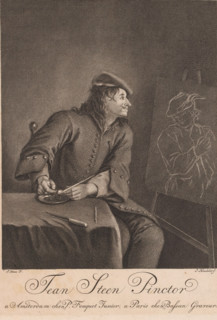 Jean Steen Pinctor, Portrait of Jan Havicksz. Stone, print, printmaker: Jean Heudelot, after