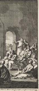 Saint Alexander Carbonarius preaches to the early Christian congregation, Alexander the charcoal