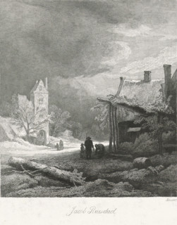 Dutch Masters, Winter landscape with tower, print, Series number, 18, 25, A winter landscape with