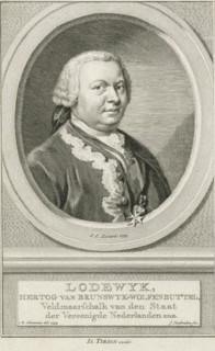 Portrait of Louis Ernest, Duke of Brunswick-Wolfenbüttel, Louis, print, Bust facing right of Louis