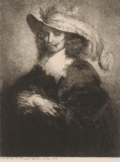 Nobleman from the time of Louis Frédérique Émile Auguste O'Connell-Miethe, paper, etching,