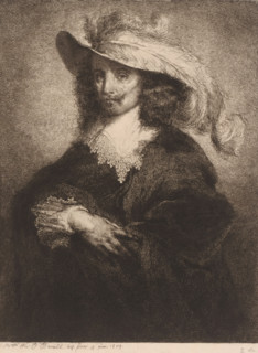 Nobleman from the time of Louis Frédérique Émile Auguste O'Connell-Miethe, paper, etching,