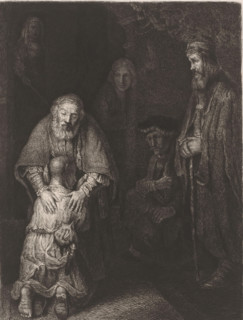 Return of the Prodigal Son, print, printmaker: attributed to Nikolay Semyonovich Mosolov, after