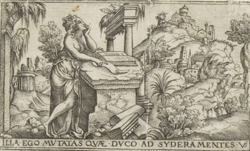 Penance, Female allegories in landscapes, print, number: '72', printmaker: Virgilius Solis,