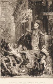 Wunder of the Saints Ignatius von Loyola, Saint Ignatius of Loyola heals the possessed, print,