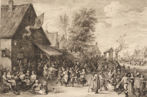 Dorfkirmes, Village Fair, print, printmaker: William Unger, after painting by David Teniers (II),