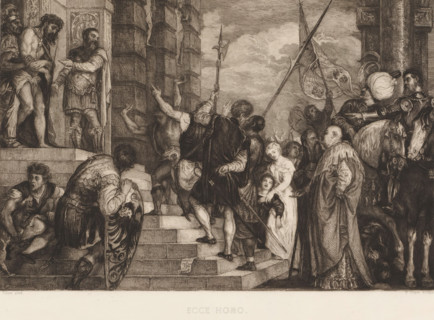 Christ Shown to the People (Ecce homo), Ecce Homo, print, printmaker: William Unger, after painting