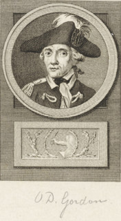 Portrait of Otto Derk Gordon, print, colonel of the Society 'Pro patria et libertate' in Utrecht.,