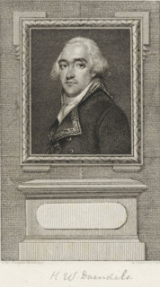 Portrait of Hendrik Willem Daendels, print, Portrait of the Dutch General Hendrik Willem Daendels.,
