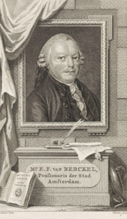 Portrait of Engelbert François van Berckel, print, pensionary of Amsterdam., printmaker: Reinier