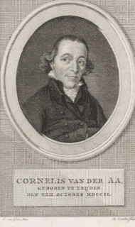 Portrait of Cornelis van der Aa, print, book illustration, Portrait of the historian Cornelis van