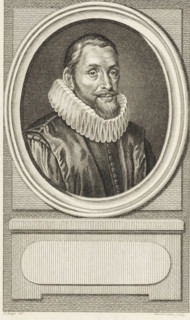 Portrait of Festus Hommius, print, minister in Leiden., inscription: 'Festus Hommius Predikant, te