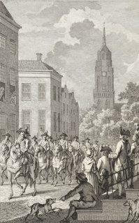 Deployment of soldiers in Amersfoort, 1785, print, historical print, By order of Prince William V