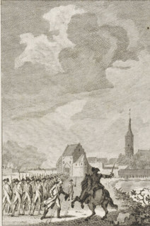 Capture of Hattem, 1786, print, historical print, Capture of the city of Hattem by the Stadholder's