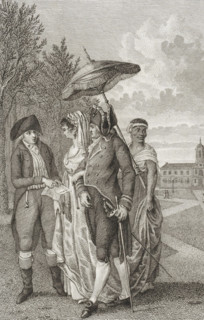Jakob and Hidde have a conversation during a walk, print, During a walk, Jakob tells Hidde that he