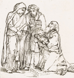Presentation in the temple, Various thoughts engraved in copper after the original drawings and