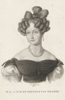 Portrait of Anna Paulowna Romanowa, print, Portrait of Anna Paulowna Romanowa. Her title in the